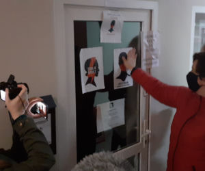 Marta Lempart, Dominika Kasprowicz i posłanka Monika Falej w Iławie