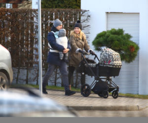 Marcin Dubieniecki i Katarzyna Modrzewska na spacerze