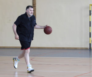 Artur Dziambor walczy na parkiecie