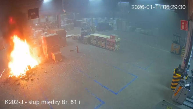 Tak wybuchł pożar, który pochłonął milion złotych