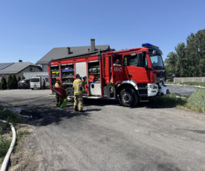 Gigantyczny pożar opon w Wielkopolsce. Czarny dym widać z wielu kilometrów!