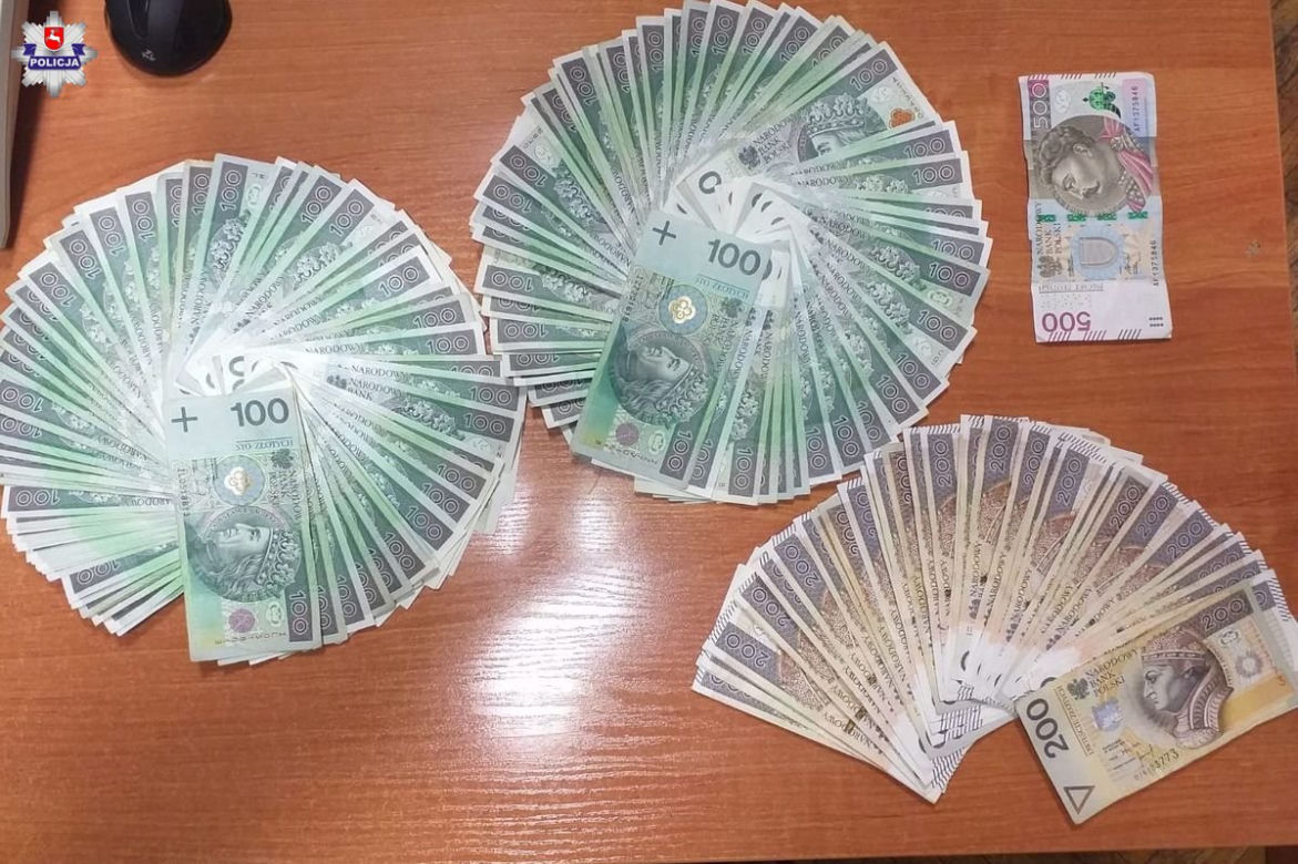 Lubelskie: Kamil K. udawał policjanta. Ludzie oddali 25-latkowi fortunę