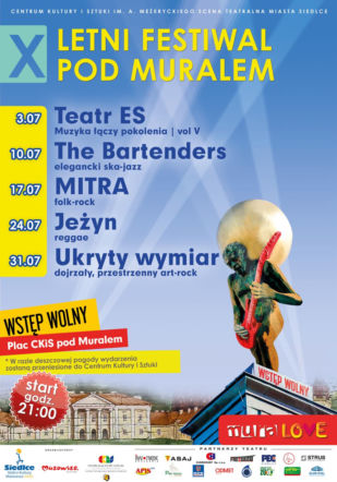 Startuje X Letni Festiwal pod Muralem CKiS w Siedlcach. Sprawdź program imprez!