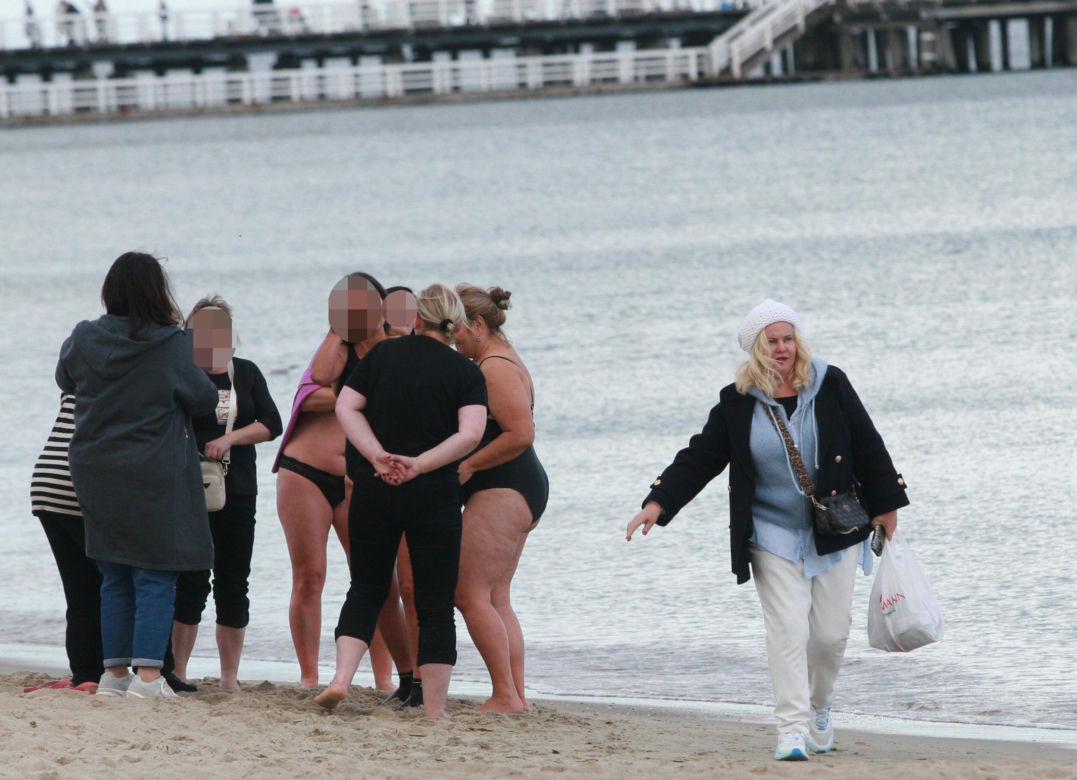 Morsy dorwały Joannę Kurowską na plaży