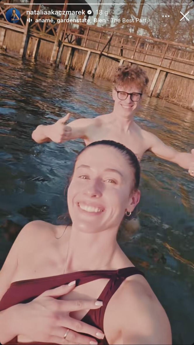 Natalia Bukowiecka w święta morsowała z siostrą