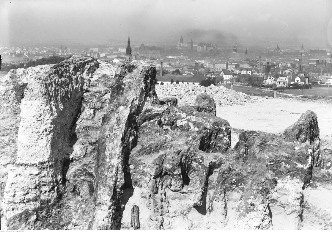 Panorama Krakowa 90 lat temu