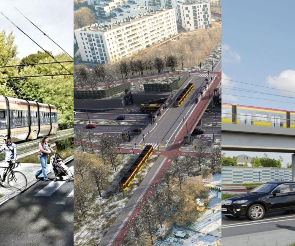 Wizualizacje nowych tras tramwajowych w Warszawie. O tramwajowej ofensywie przeczytasz w serwisie Architektura.