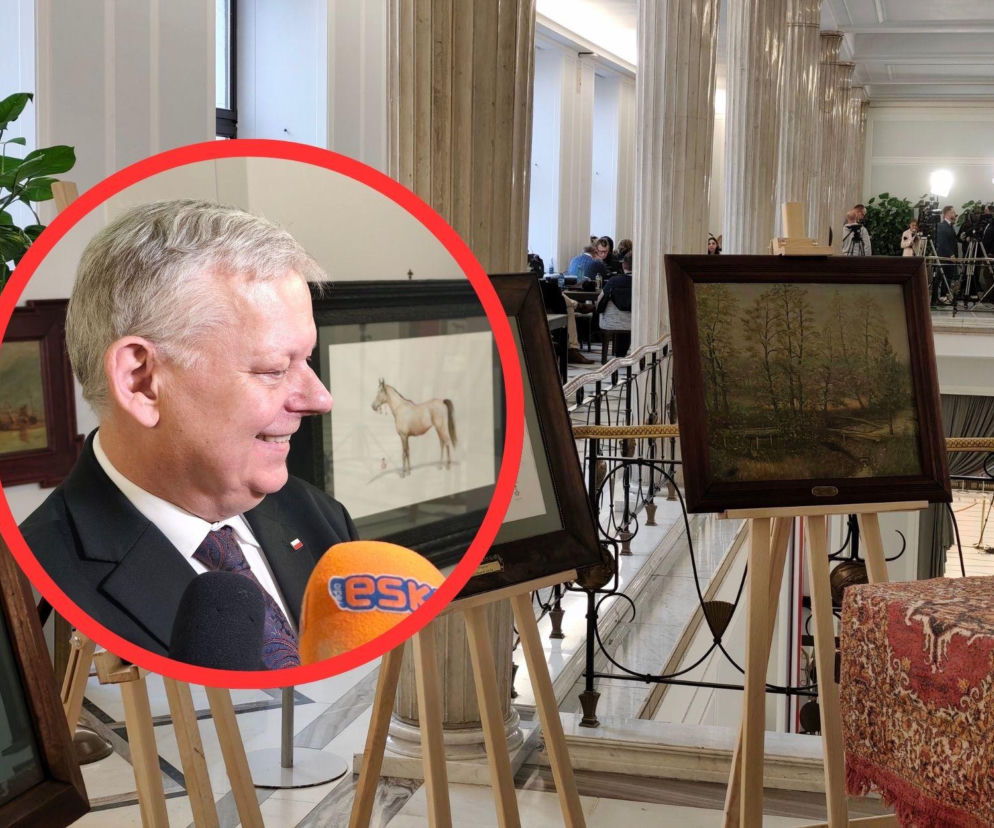Wystawa obrazów posła Suskiego w sejmie