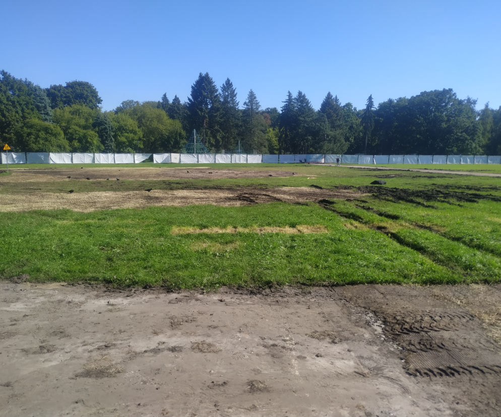 Park niczym pobojowisko po miejskich imprezach kulturalnych. Urzędnicy: trawa wyrośnie na nowo