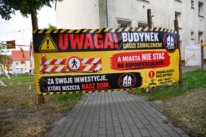 Uszkodzona kamienica przy ul. Hożej w Szczecinie