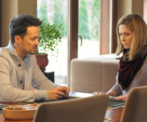 GALERIA 3 sezon. Klaudia (Dorota Naruszewicz), Michał Loren (Rafał Cieszyński)