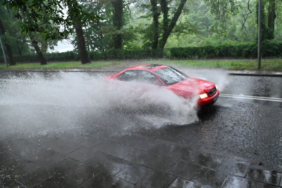 Szczecin zalany po nawałnicy 1.07.2022
