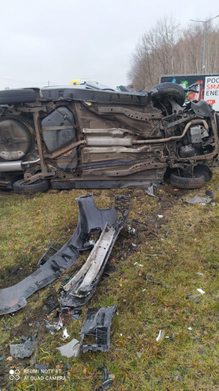 Groźny wypadek na DK 25 w Brzozie! Dwie osoby poszkodowane [ZDJĘCIA]