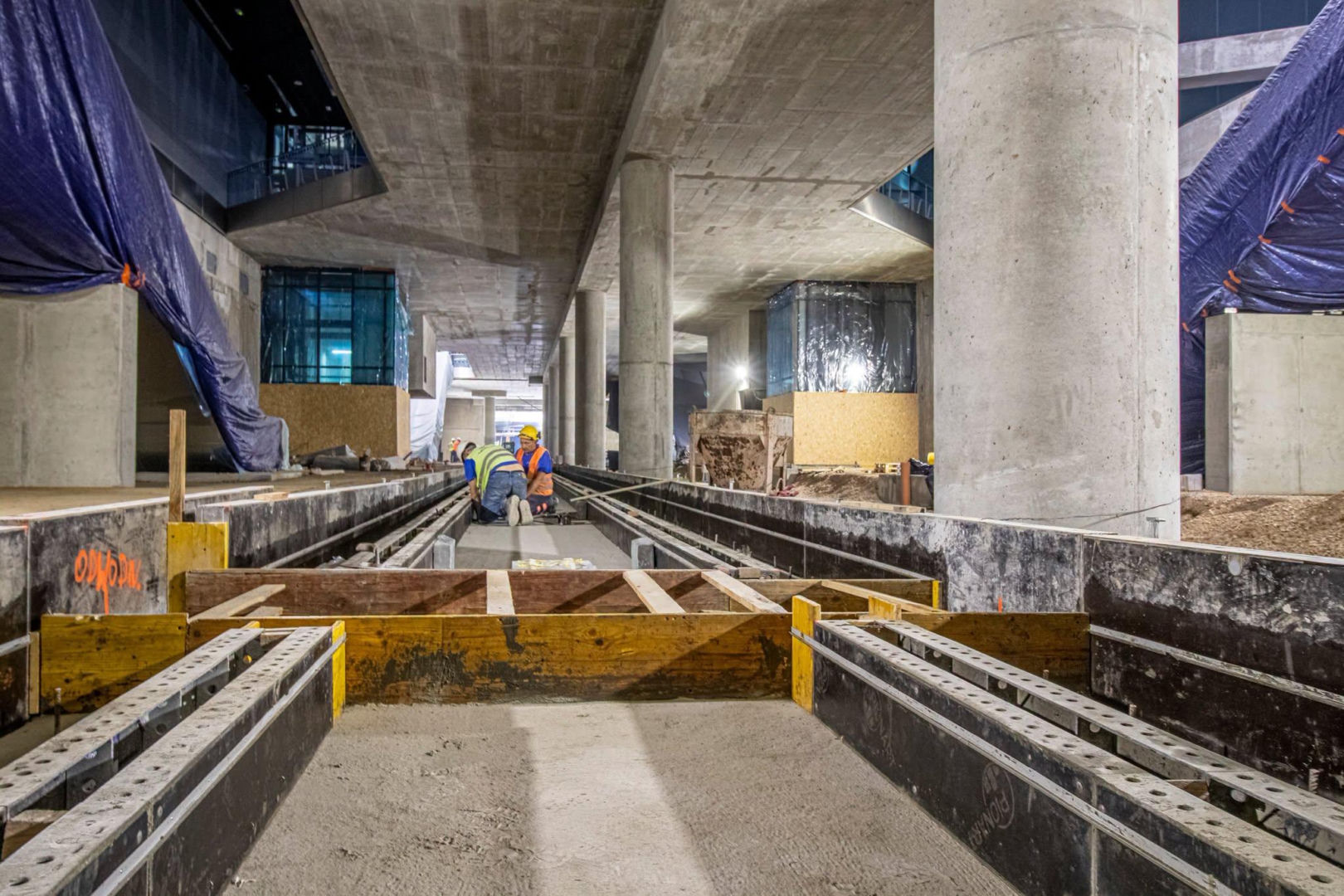 Budowa przystanku tramwajowego pod dworcem Warszawa Zachodnia