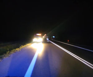 Motocyklista zderzył się z łosiem