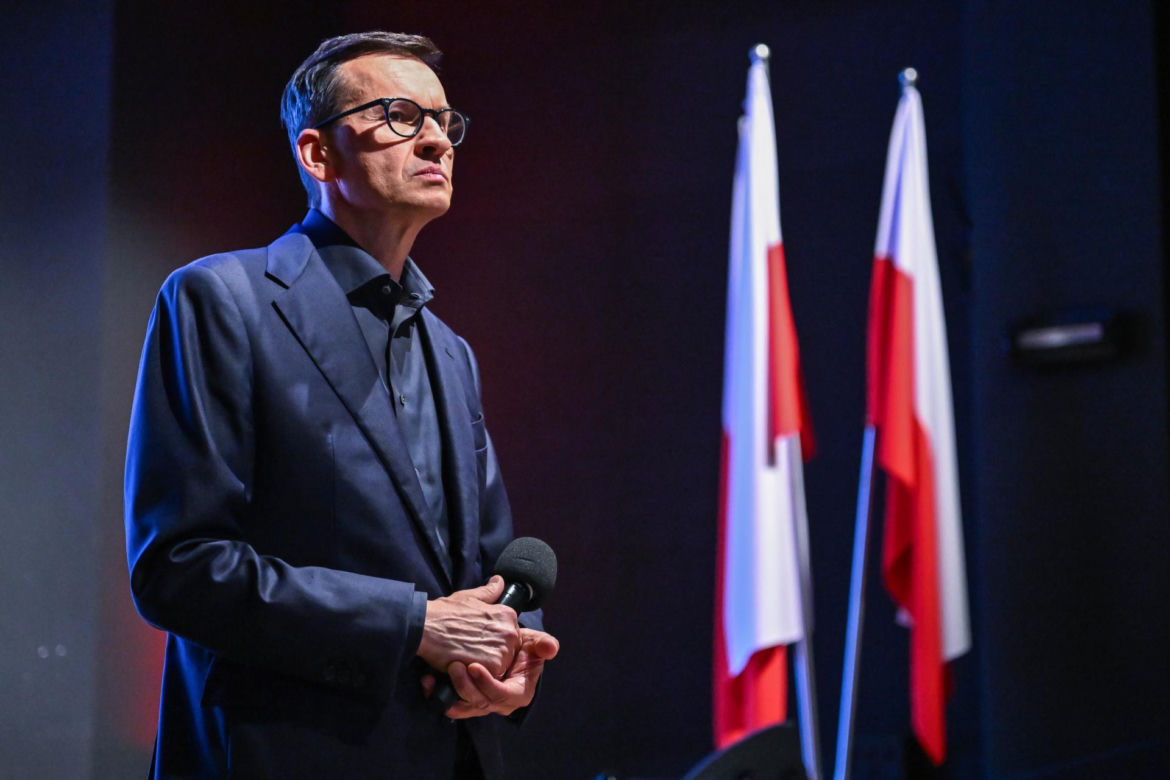 Mateusz Morawiecki podczas spotkania z mieszkańcami Janowa Lubelskiego
