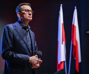 Mateusz Morawiecki podczas spotkania z mieszkańcami Janowa Lubelskiego