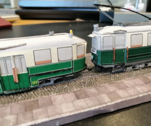 Modele tramwajów stworzone przez pana Michała z Poznania