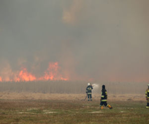 Pożar w Biebrzańskim Parku Narodowym