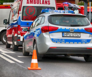 Ciężarówka wjechała w osobówkę. Korek na A1 miał 10 km długości