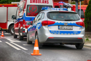 Ciężarówka wjechała w osobówkę. Korek na A1 miał 10 km długości