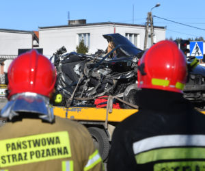 Raper roztrzaskał sie na słupie