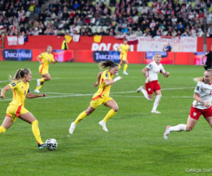 Marta Nawrocka na trybunach
