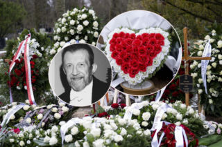 Grób Edwarda Linde-Lubaszenki utonął w kwiatach. Poruszający widok po pogrzebie
