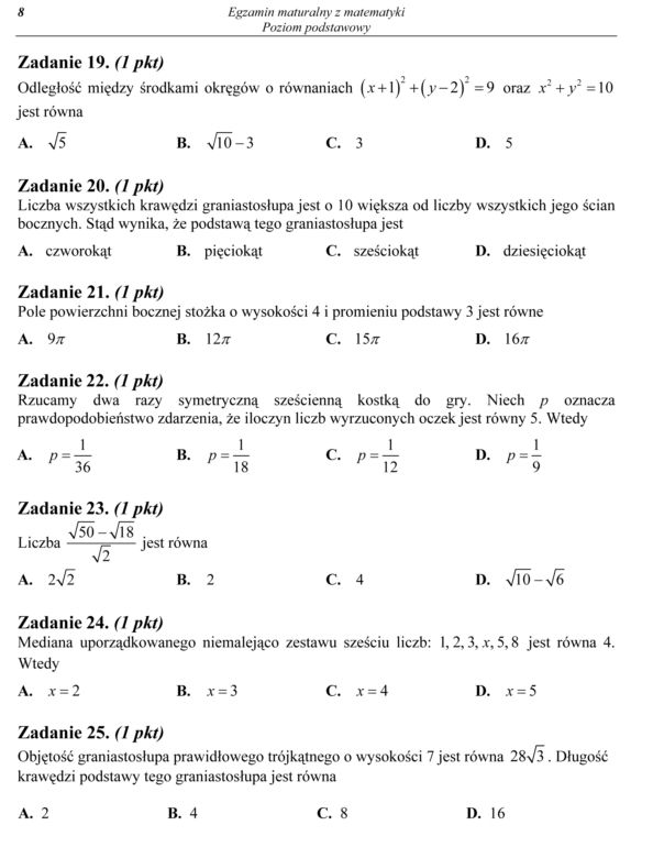 Matura z matematyki 2013