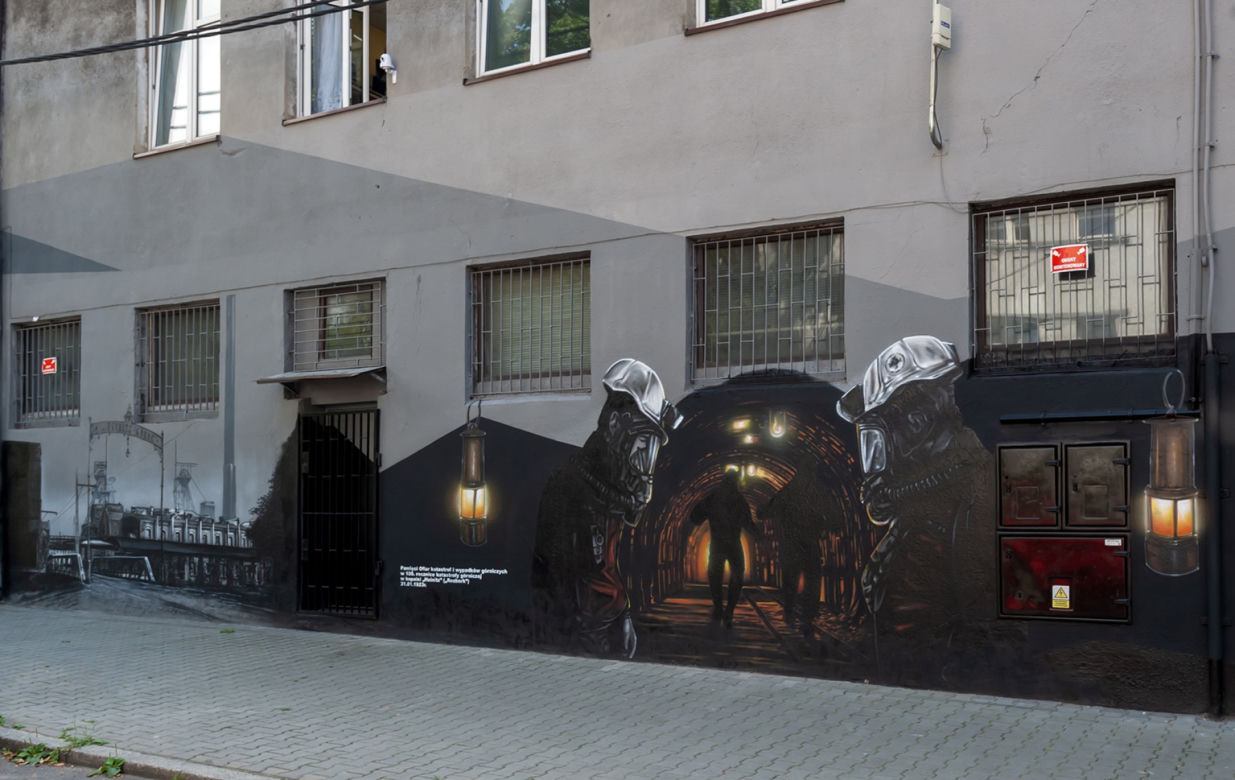 W Bytomiu powstał mural upamiętniający ofiary tragedii w kopalni "Rozbark". W tym roku przypada setna rocznica