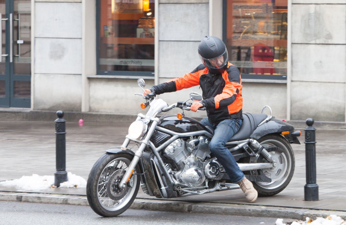 Piotr Kraśko i jego Harley Davidson