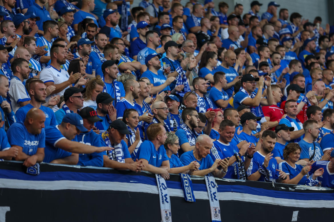 Kibice na meczu Piast Gliwice - Ruch Chorzów