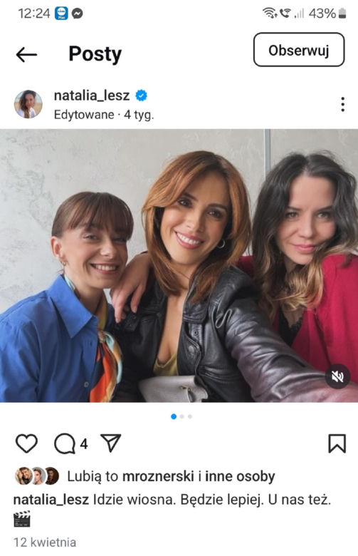 M jak miłość nowy sezon. Michalina Sosna (Kama), Natalia Lesz, Sandra Jackowska na planie