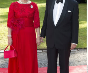 Król Constantine z Grecji z królową Anne Marie 