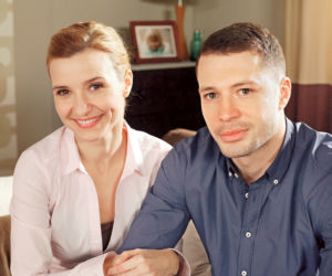 M jak miłość. Małgosia (Joanna Koroniewska), Tomek (Andrzej Młynarczyk)