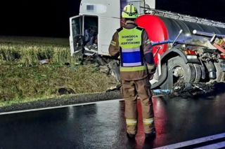 Tragiczny wypadek na DK 16 w Jędrychowie