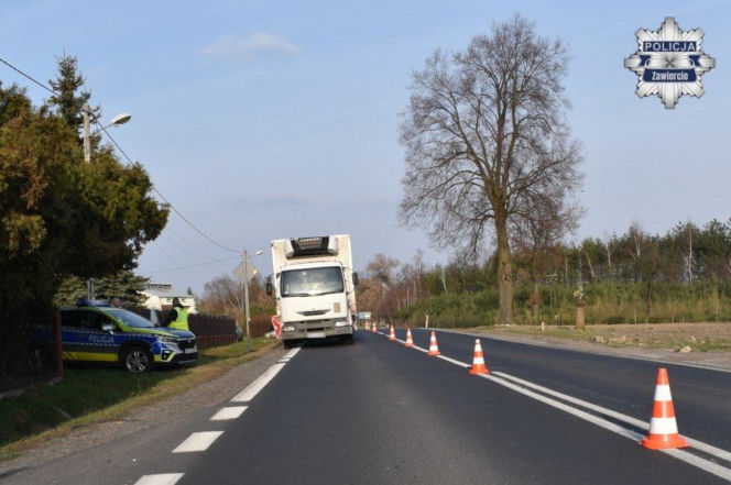 Potrącenie 46-latka na drodze krajowej
