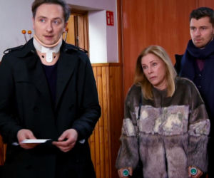 Barwy szczęścia odc. 2091. Jola (Małgorzata Potocka), Darek (Andrzej Niemyt), Władek (Przemysław Stippa)
