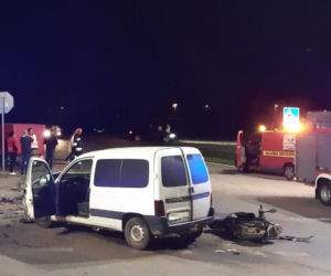 Spowodował wypadek i jechał z kradzionym motorowerem