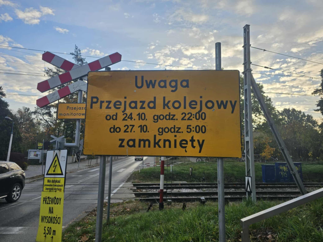 Utrudnienia w Pruszkowie w związku z pracami WKD 22.10.2025