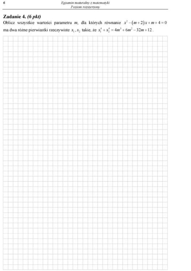 Matura 2012 matematyka rozszerzona