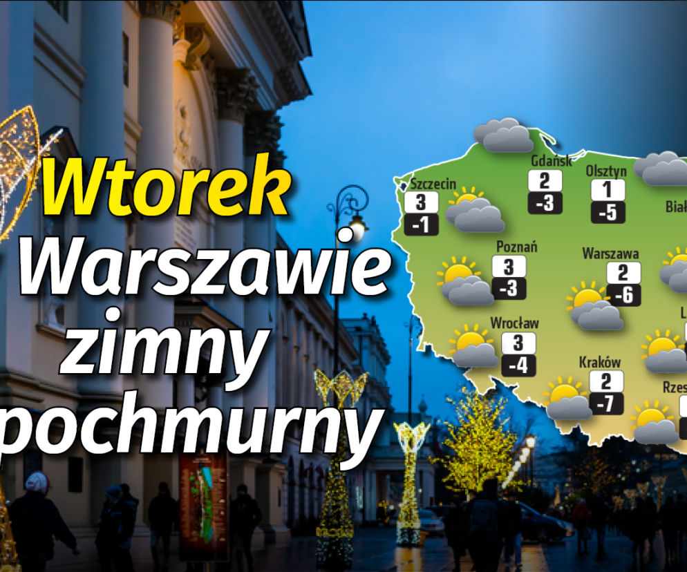 Wtorek w Warszawie zimny i pochmurny ver2