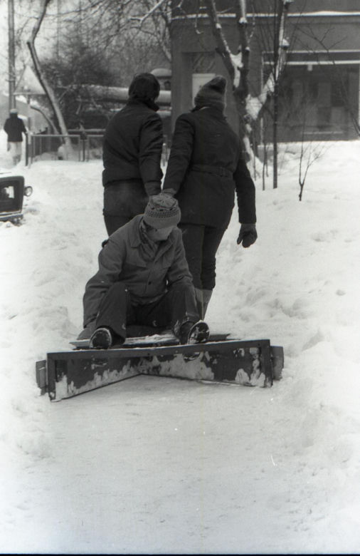 Rybnik zimą w latach 80.