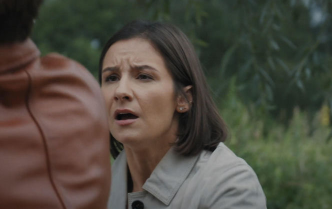 M jak miłość, odcinek 1899. Agnes (Amanda Mincewicz),Martin (Paweł Izdebski)