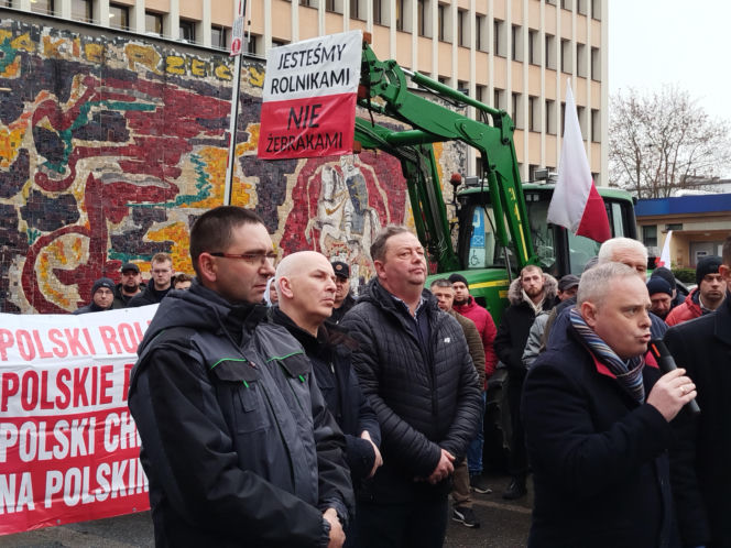 Rolnicy z regionu Siedleckiego protestowali w Siedlcach