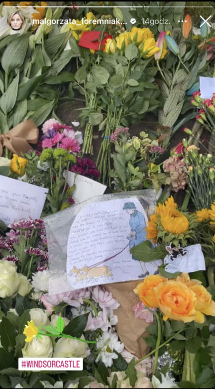 Małgorzata Foremniak żegna królową Elżbietę pod Windsor