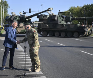 Próba generalna defilady wojskowej w Warszawie