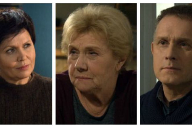 M jak miłość, odcinek 1363, Marysia (Małgorzata Pieńkowska), Barbara (Teresa Lipowska), Artur (Robert Moskwa)