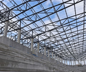 Budowa stadionu w Szczecinie - luty 2020