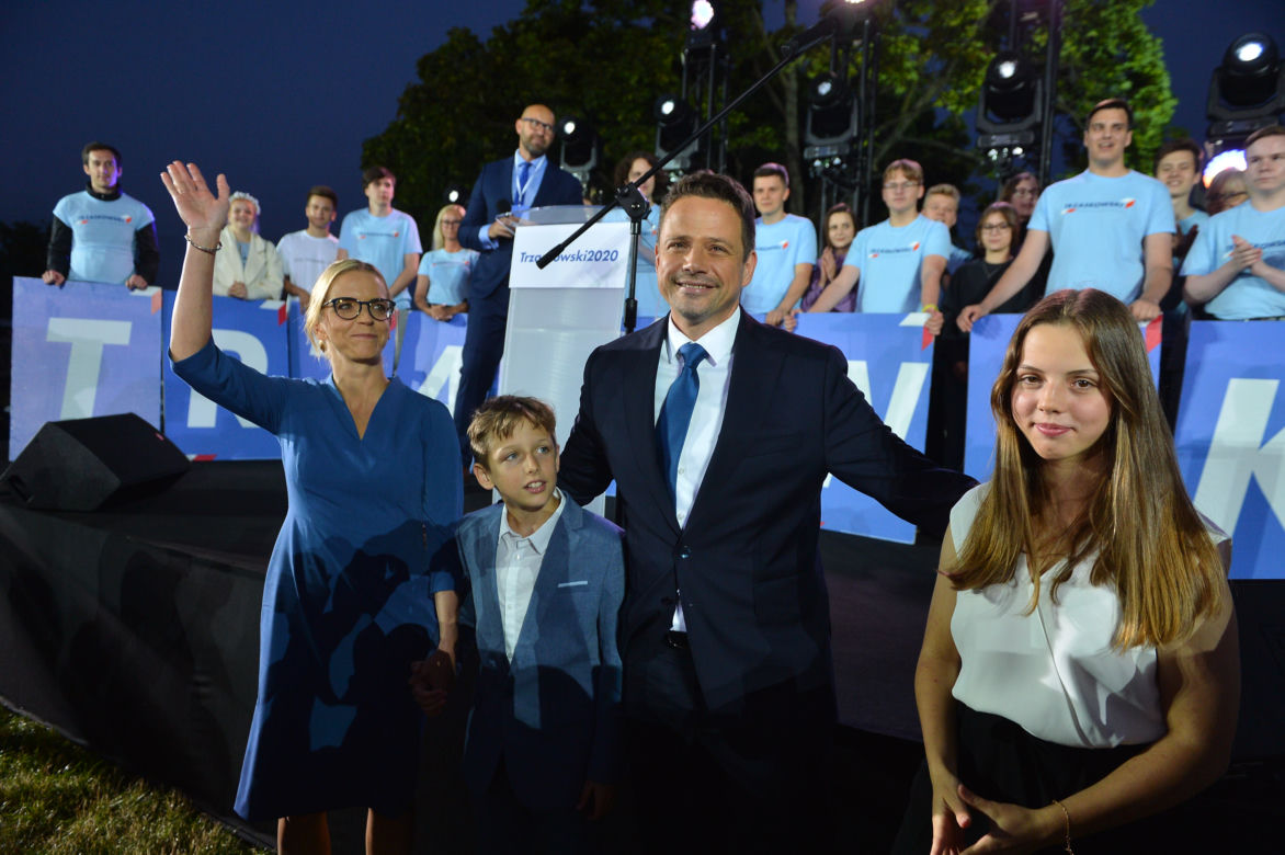 Wybory 2020. Wieczór wyborczy Rafała Trzaskowskiego